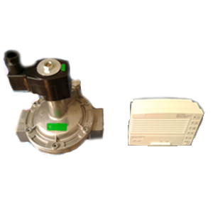 Detector de vazamento de gás com válvula de solenoide de bloqueio